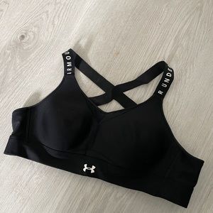 Black Under Armour infinity sports bra